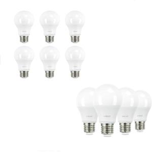 imageLinkind 100W Equivalent LED Light Bulbs Dimmable 2700K Soft White 6 Packs 100W Equivalent A19 LED Light Bulbs Soft White Non Dimmable Bulbs 4 Packs