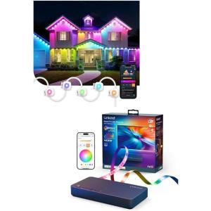 imageLinkind Permanent Outdoor Lights HP5 Smart LED Strip Lights RGB 10ft amp ET6 HDMI 20 Sync Box