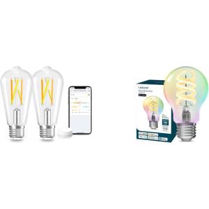 imageLinkind Smart Edison Bulbs ST19 2 Pack amp Matter A19 Edison Light Bulbs 1 Pack