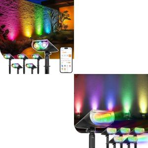 imageLinkind Smart SL5  StarRayS Solar Lights Solar Spot Lights Color Changing 10 Pack