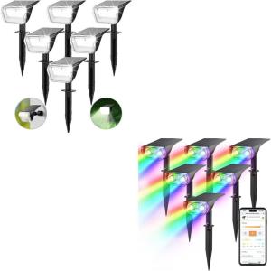 imageLinkind Solar Lights Outdoor 60 LEDs 30 Conversion Rate Smart Solar Spotlight SL5