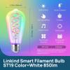 imageLinkind Matter ST19 Smart Light Bulb 4 Pack Matter Smart Bulbs ST19 Led Bulb Compatible with Alexa 1 Pack