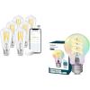 imageLinkind E26 Smart Edison Bulbs with Remote Control 6 Pack amp Matter A19 Smart Edison Bulb 1 Pack