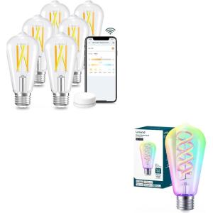 imageLinkind Smart Edison Bulbs 2700K6500K Tunable with Remote ControlST19 Matter Smart Bulbs