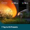 imageLinkind Smart Solar Lights Outdoor Waterproof SL6C DualRing Solar amp USB Charging Solar Spotlights Outdoor Waterproof IP66 Color Changing Spot Light for Yard Tree Landscape House 4 Pack1 pack
