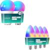imageLinkind A19 Smart Light Bulbs1600LM 100W Matter B11 Smart Bulbs with E12 Base