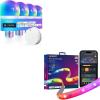 imageLinkind Matter Smart Light Bulb WiFi Smart Bulbs with Remote and 10ft Smart LED Strip Lights Compatible with Alexa amp Google Home