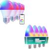 imageLinkind Smart A19 Light Bulbs E26 BaseMatter Smart B11 Candelabra Bulbs E12 Base
