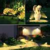 imageLinkind Solar Lights Outdoor Waterproof IP65 StarRay DusktoDawn Outdoor Solar Lights 3 Lighting Modes Solar Spot Lights Outdoor for Garden Yard Landscape Daylight 4 PackWarm White