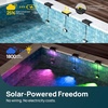 image:imageLinkind Upgrade Smart Solar Pool Lights for Inground amp Above Ground Pool IP68 Waterproof AI Dotis APP Control Pool Lights for FencePond2 PackL