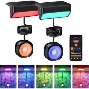 image:imageLinkind Upgrade Smart Solar Pool Lights for Inground amp Above Ground Pool IP68 Waterproof AI Dotis APP Control Pool Lights for FencePond2 PackL