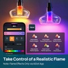 image:imageLinkind Smart Flame Light Bulb Works with AiDot App Realistic Flickering Fire Effect amp 850LM RGBTW Color Changing Bulb 60W E26 Smart Light 24GHz WiFi Only 1 Pack
